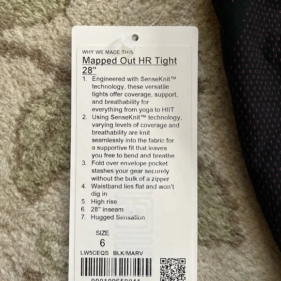 NWT Lululemon Mapped Out High Rise Tight - Picture 5 of 5